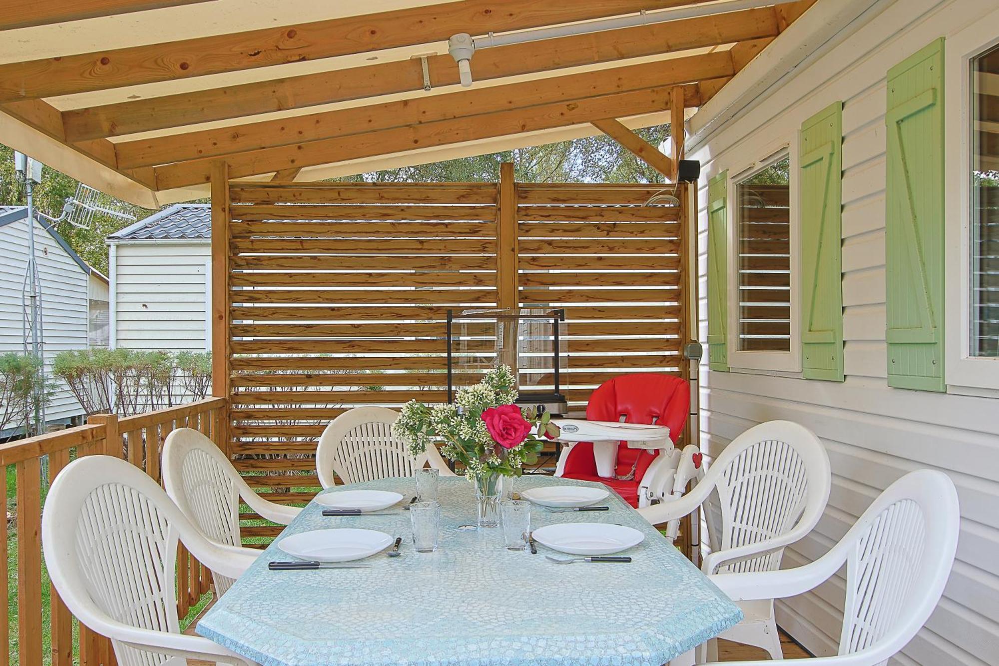 Campingplatz Mobil-home - Le Marie Elodie 85 Angles (Vendee)